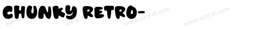 chunky retro字体转换